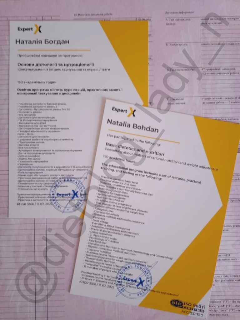 Сертифікати та дипломи